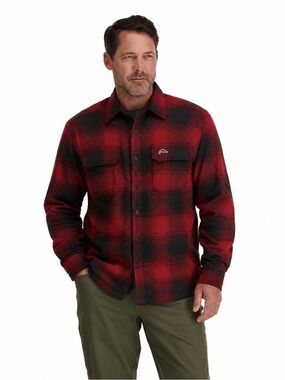 Simms Plaid Fishing Shirt